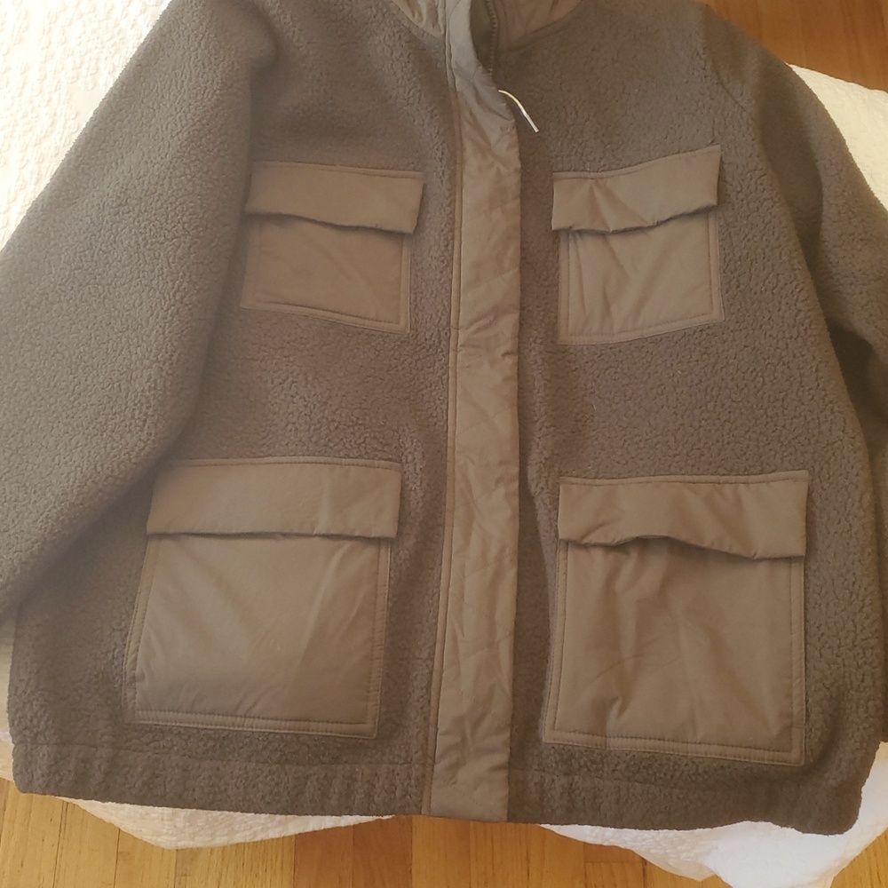 VUORI WOMENS SHERPA FLEECE JACKET ,SIZE:LARGE ;MODEL VW524, COLOR:GREEN - Picture 3 of 13